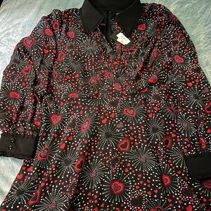 Hell Bunny Perry Black Heart Mini Dress